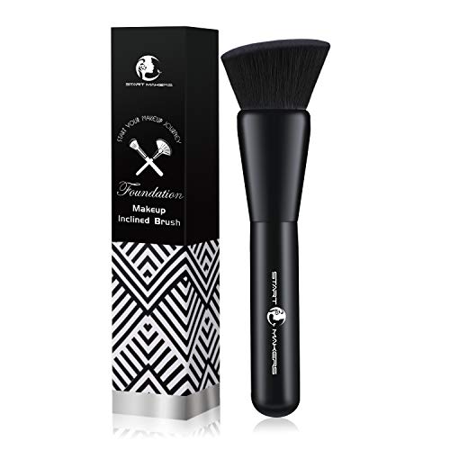Foundation Makeup Inclined Brush Start Makers?No Trace Powder Brush Loose Powder Brush Blush Brush No Waste of Powder Beauty Brush Beginner Tools Brush (single)