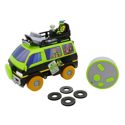 Teenage Mutant Ninja Turtles: Tales of The TMNT – Sewer Cap Striker RC Car | Full-Function Remote Control Vehicle | Launches 10 Foam Sewer Caps | Sewer Cap Remote Controller | Ages 6+