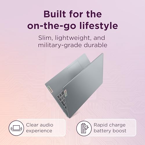 Image of Lenovo IdeaPad Slim 3i, 15.6 inch FHD Display, Intel Core i5-1335U, 16GB RAM, 512GB SSD, 1920x1080 px, Fingerprint Reader, Windows 11 Home, Arctic Grey