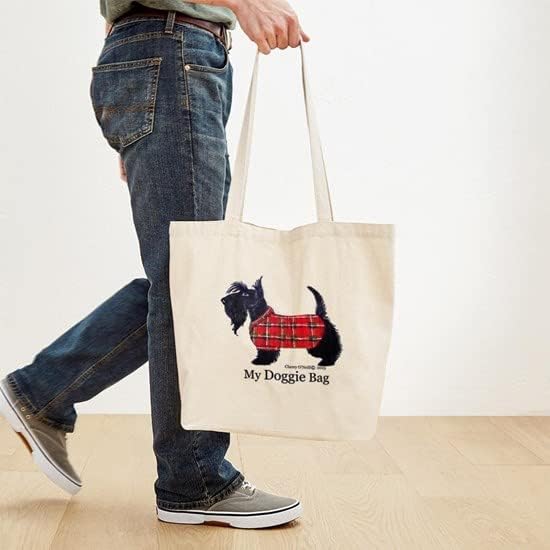 Miniatura 5 de CafePress Scottie - Bolsa de lona natural bolsa de compras reutilizable
