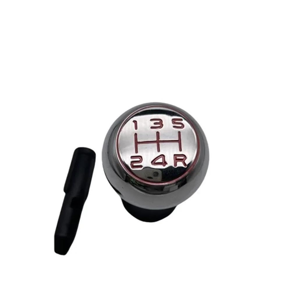POANBCGY Shift Ball Joint Car Accessories 5 Speed Gear Shift Knob for Peugeot 106 206 207 307 308 406 408(Red 5-Speed)