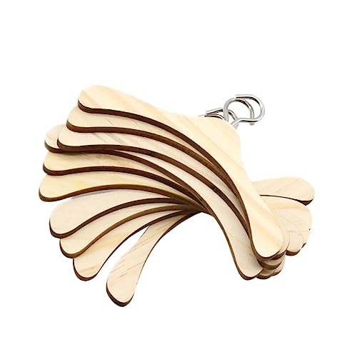 NAMOARLY Professional Wooden Doll Clothes Hangers 12pcs Doll Outfit Racks for Boys and Girls' Toy Room