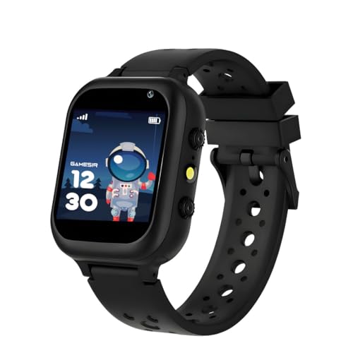 Image of GameSir Q15 Kids Smart Watch - 1.44 inch TFT Display | 3G /4G SIM Support | GPS Tracking & Two-Way Calling | Water Rasistence| Learning & Gaming Apps Smartwatch for Boys & Girls-(Black)