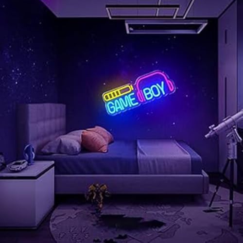 Image of LED Game Sign Game Zone Neon Signs Gaming Room Wall Art Decor Man Cave Lights Signs Gamer Home Bedroom Decoration USB Powered Brightness Adjustable