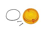 Roller SR50 MZA-Flügel Blinkerkappe hinten, rund, orange inkl. Gummidichtring + Schrauben - Simson S50, S51, S70, SR50, SR80 - MZ ETZ, TS