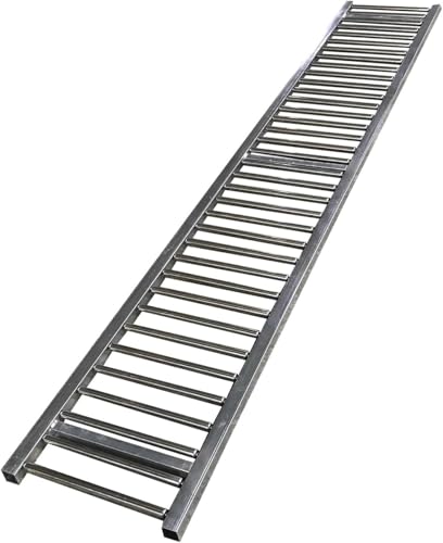 Convoyeur à rouleaux en acier galvanisé 30x100 cm pour logistique légère