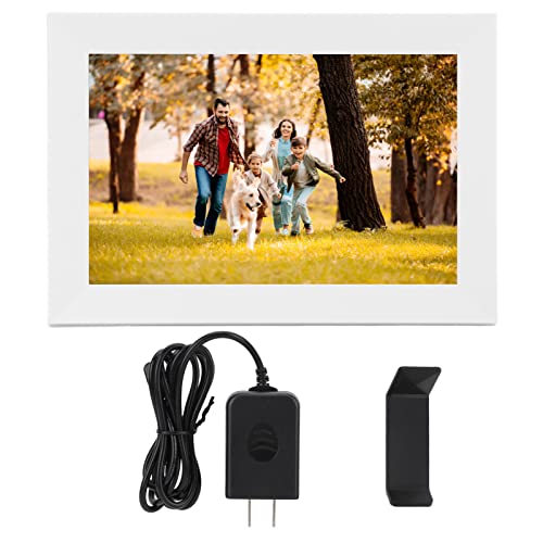 Porta-retrato digital de 10,1 polegadas, WiFi, 1 GB de RAM, 16 GB de memória, tela IPS de 1280x800,