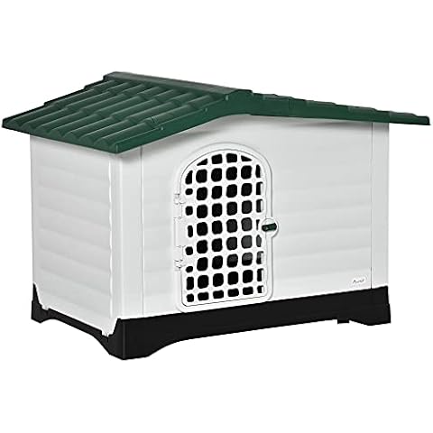 PawHut Outdoor Hundehütte Hundehaus Haustierzubehör Hundezubehör Tierbedarf Cover