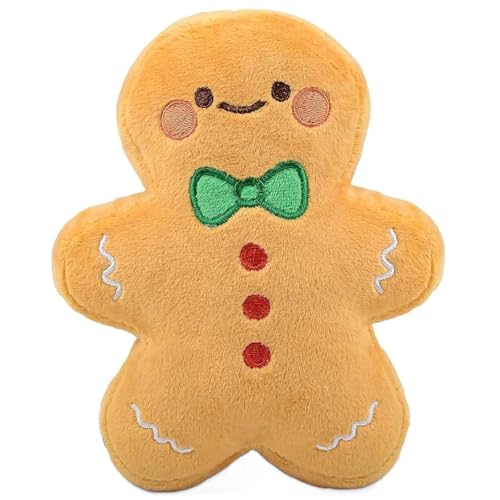 XUDUOO Lebkuchen Kissen, Kuscheliges Weihnachtskissen, Lustiges Kissen...