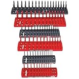 Hansen Global Socket Tray, Gray, Red, Plastic, 4 1/4 in 92013-1 Each