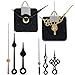 EMOON 2 Pack Clock Movement Mechanism with 4 Pairs of Short Hands Battery Silent Sweep Operated Quartz Clock Motor Kit DIY Repair Parts Replacement, 3/4 Inch Total Shaft Length