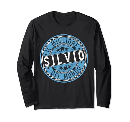 Silvio | Il Migliore Silvio Del Mundo | uomini e ragazzi Maglia a Manica
