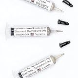 TechDiamondTools Kit of 3 Diamond Polishing Compound Polishing Paste USA Made 5000 14000 50000 Grit for Marble Glass Metal Rock Jewelry Resin Silver Gemstone with High Concentration of Diamond Powder