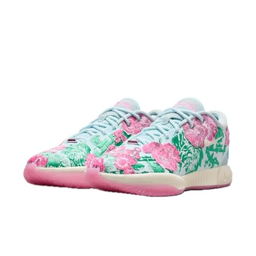 Nike W Blazer MID '77 (FV7275-401, Glacier Blue/Stadium Green/Beyond Pink) Size 9