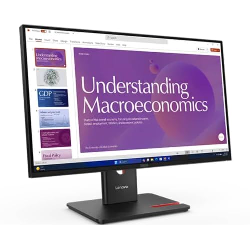 Image of Lenovo ThinkVision T24D-40 24 inch Class Full HD LED Monitor - 16:9 - Eclipse Black