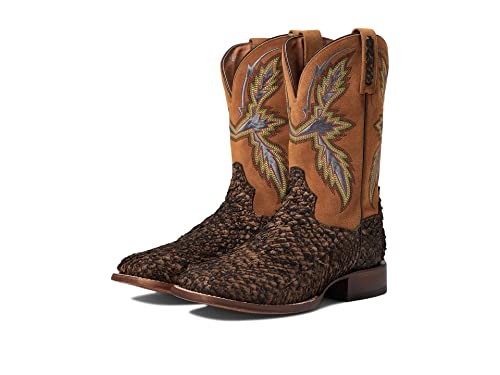 Dan Post Mens Dorsal Embroidered Square Toe Casual Boots Mid Calf - Brown - Size 9 2E
