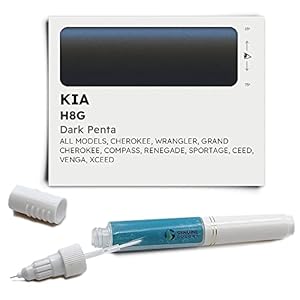 Genuine Colors Lakstift DARK PENTA H8G compatibel/vervanging voor KIA zwart
