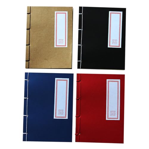 Cahier de bureau et carnet de style chinois : lot de 4 blocs-notes