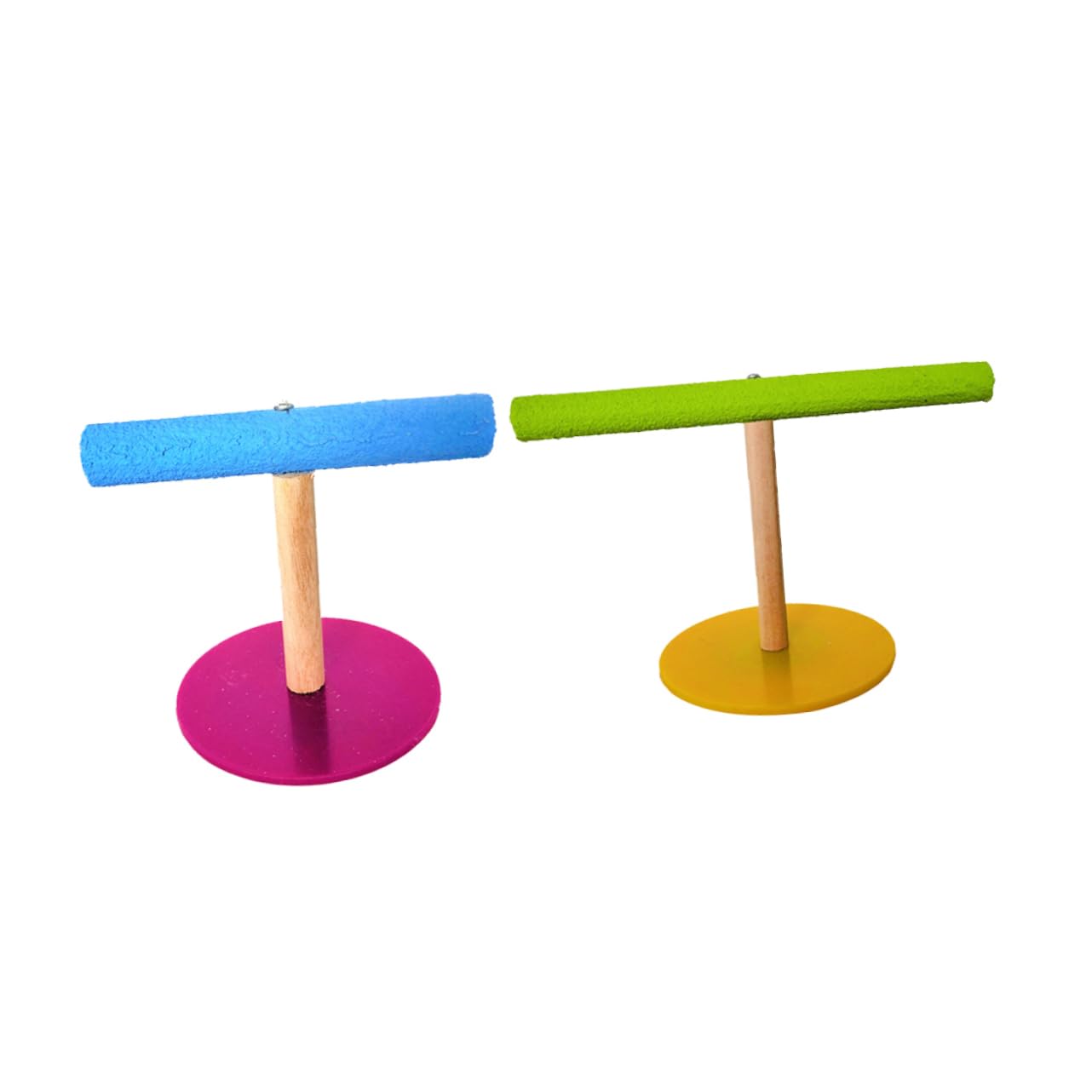DOITOOL 6piezas Soporte De Entrenamiento para Aves Percha t Forma De Puente para Loros Rack De Actividad y Comedero Aleatorios Grande Pequeño