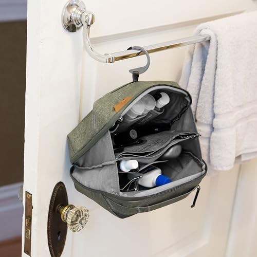 Peak Design Wash Pouch, Sage, Weatherproof Travel Toiletry Bag, Upright or Hanging Dopp Kit with Pockets, Magnetic Toothbrush Pocket, Wide UltraZip Opening, Toiletry Bag for Men and Women - Thumbnail 7