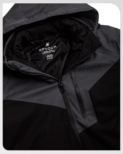 Image of Spyder Mens Ski Jacket - 3-in-1 System Snow Waterproof Winter Jackets for Men - Mens Snowboard Jacket with Detachable Hood