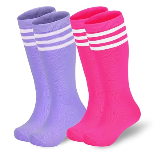 American Trends Kids Toddler Soccer Socks Softball Baseball Football Girls Boys Long Tube Knee High Socks