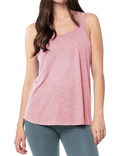 Image of Sexy Basics Women's Everyday Flowy Burnout Slub Racer Back Tanks | Active Workout Tops | Multi Packs & Colors