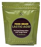 Lactic Acid Food Grade, Vegan Lactic Acid Powder for Vegan Cheese, Food Preservation and Tangy Flavor 4 Ounces