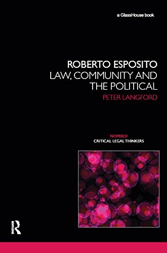 Roberto Esposito: Law, Community and the Political (Nomikoi: Critical Legal Thinkers)      1st Edition, Kindle Edition