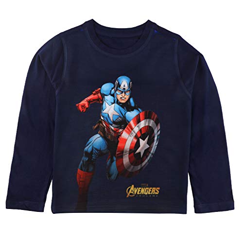 Image of Marvel Avengers by Wear Your Mind Boy's Regular Fit Long Sleeve Top