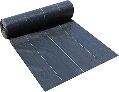 UQUWCUXFI Tela Negra Resistente contra malezas: Cobertura Resistente for Jardines, paisajismo y entradas de vehículos.(1mx90m)