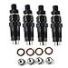 4 inyectores de combustible 131406490 compatibles con motor Perkins 404-22T 104-22 403D-15 404C-22 404D-22T Case SR130 SR160 SR175 SV185 Farmall 31