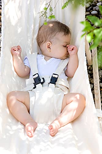 Amazonas Koala Baby Hangmatset, Hangmat en Frame, 161 x 45 x 55 cm, 0-9 Maanden tot 15 kg, Beige - Afbeelding 7