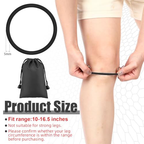 Image of Foilswirl Silicone Patella Knee Band for Basketball Patella Tendon Support Knee Pain Running Tendon Brace Support Strap(4,Black,S)
