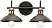 Kichler Lighting 45944OZ Two Light Bath from The Clyde Collection, Olde Bronze