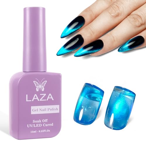 Esmalte gel Cat Eye Laza 15ml Blue Tears brillante miniatura 1
