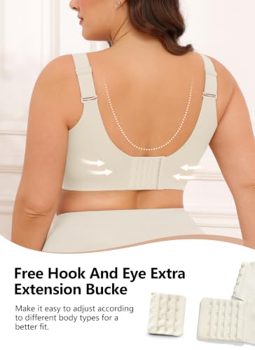Image of Xcutting Jelly Bras for Women No Underwire Full Coverage Plus Size Support