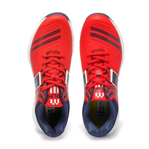 Image of SOLM8 S8 Cricket Shoes with Rubber Spikes - Performance Cleats for Men on Outdoor Turf /Grass, Featuring Wide Toe, Speed-Fit Lacing and New Gel Cushioned Insole