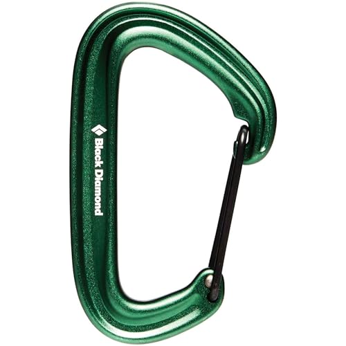BLACK DIAMOND LiteWire Carabiner Hot-Forged Wiregate Green (Single)