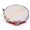 Vroomoto 14 Inch Stainless Steel Student Snare Drum Performance & Practice Set (Red) #2