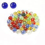 Fworld 20 Pieces Cats Eyes Glass Marble / Sling Shot Ammo