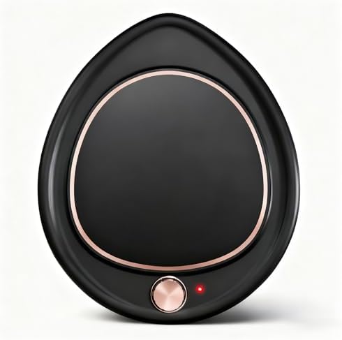 Coffee Mug Warmer, 2-Temp Setting (131℉ & 113℉), Large Candle Warmer Plate, Fast Heating Mug Warmer for Desk, for Coffee/Tea,/Milk/Candle,Elegant Desk Warmer for Office Home Gift (Black)