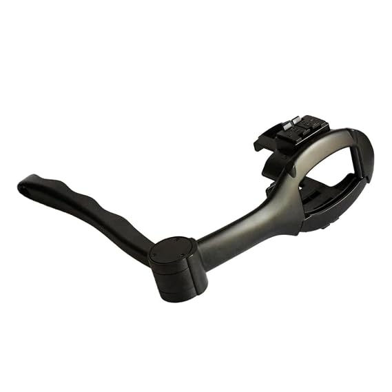 Skull Shaver Back Shaver Handle - Shave Hard-to-Reach Areas - Compatible with Pitbull, Palm & Beast Clipper - Foldable Travel Design - Ergonomic Grip - Lightweight