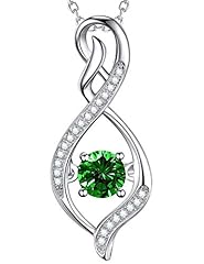 A5 May Birthstone Emerald Necklace