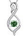 Valentine's Day Necklace Gift Women Teens Birthday Jewelry Mom Wife LC Peridot August Birthstone Necklace Anniversary Gift for Her Forever Love Infinity Pendant Sterling Silver