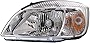 Evan Fischer Driver Side Headlight Compatible with 2006-2008 Kia Rio & 2006-2008 Rio5 - KI2500100C