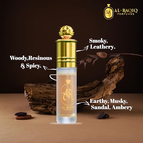 Image of Black Oud Attar, Woody & Musky Fragrance Unisex Non-Alcoholic Long Lasting Attar for Men & Women - 6Ml