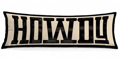 WARDOS Howdy Western Body Pillow Cover 20x54
