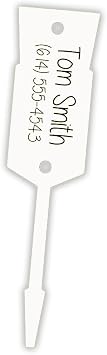Large Arrow Key Tags/ID Tags Light Weight Economy Tags - Size 5" x 1 3/16" 1,000 Per Pack White