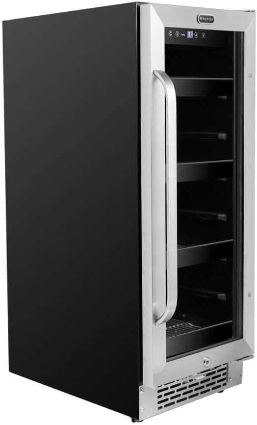 Whynter BBR-638SB Stainless Steel 12 inch Built-in 60 Can Undercounter Beverage Refrigerator with Reversible Door, Digital Control, Lock and Carbon Filter : Everything Else